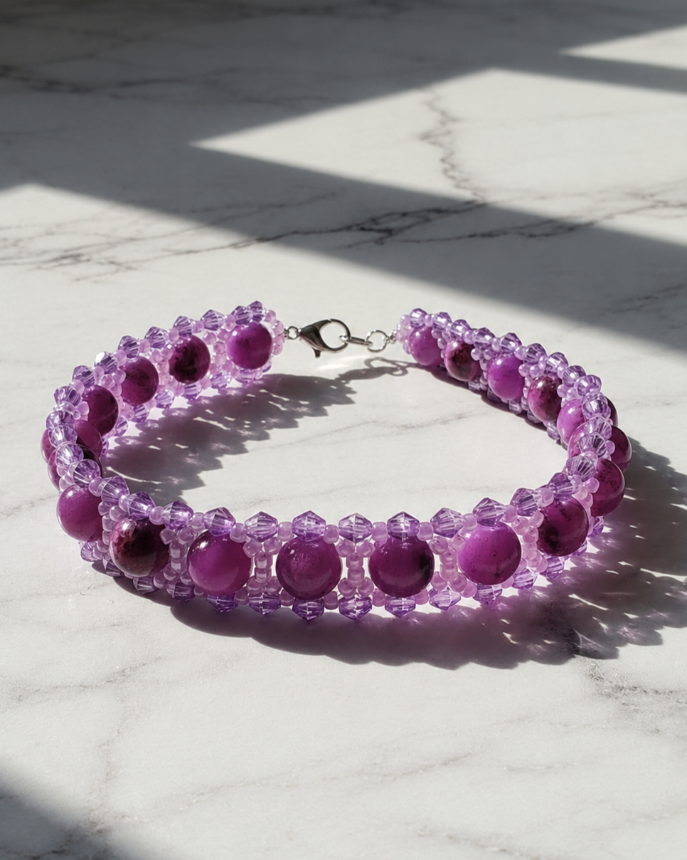 Purple Crystal Charm